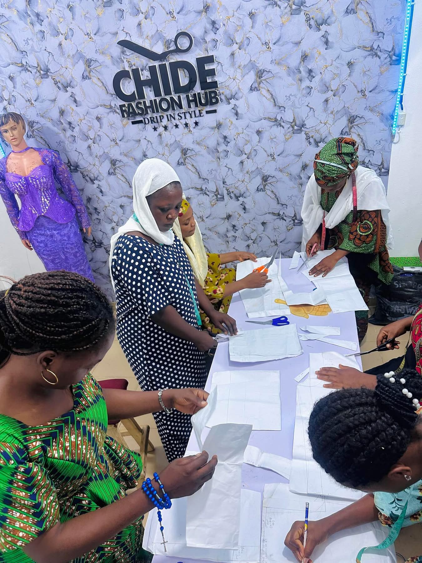 Fashion training in action at Chide Fashion Academy